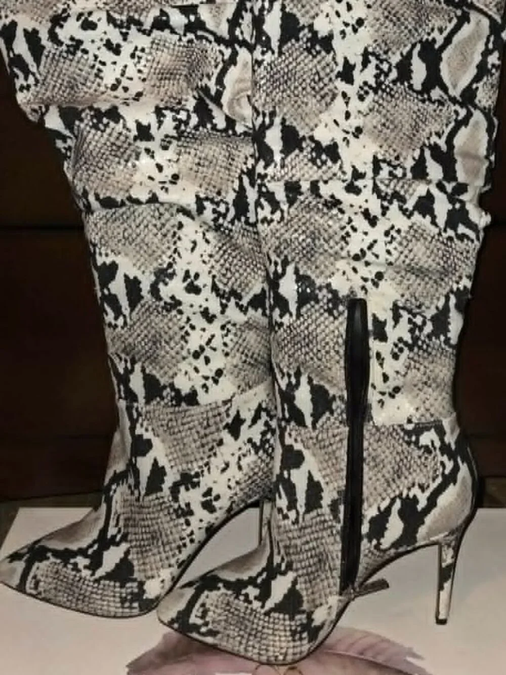 Jessica Simpson Louxie Boots – Black/White – Women's US 8M – NEW in Box